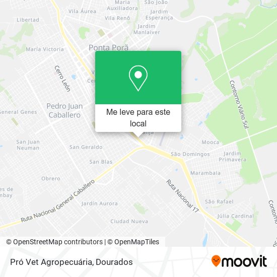 Pró Vet Agropecuária mapa