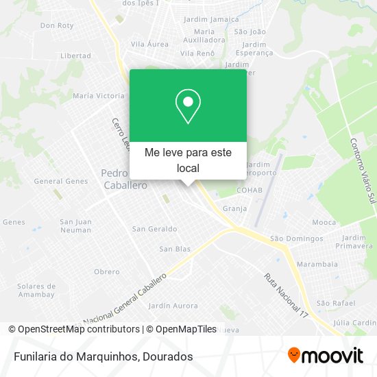 Funilaria do Marquinhos mapa