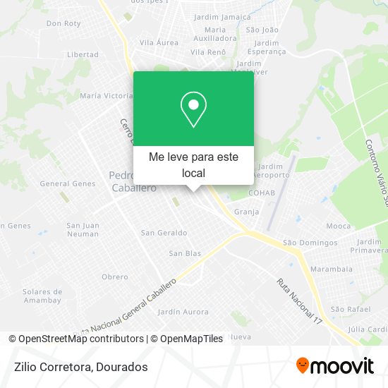 Zilio Corretora mapa