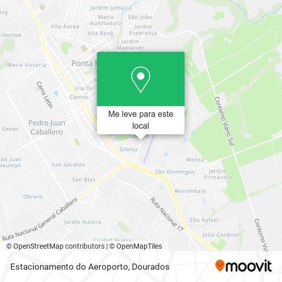 Estacionamento do Aeroporto mapa