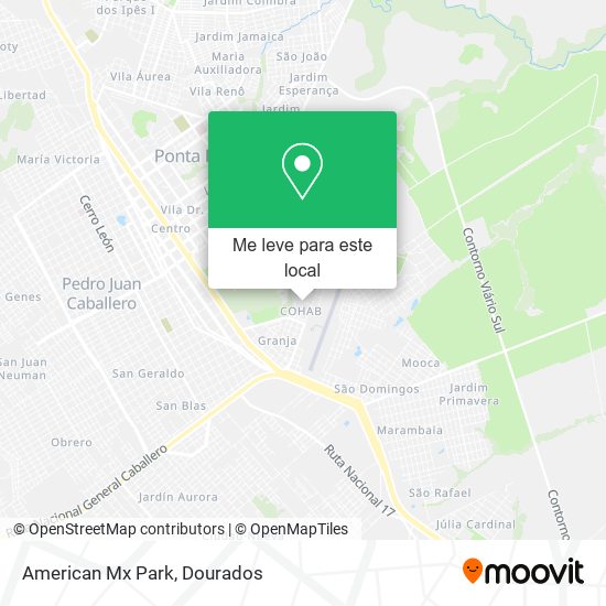 American Mx Park mapa
