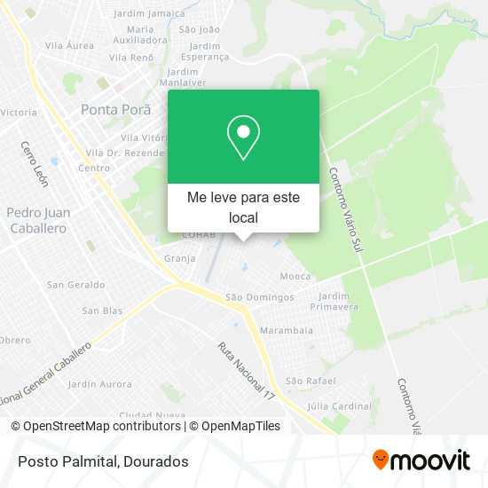 Posto Palmital mapa