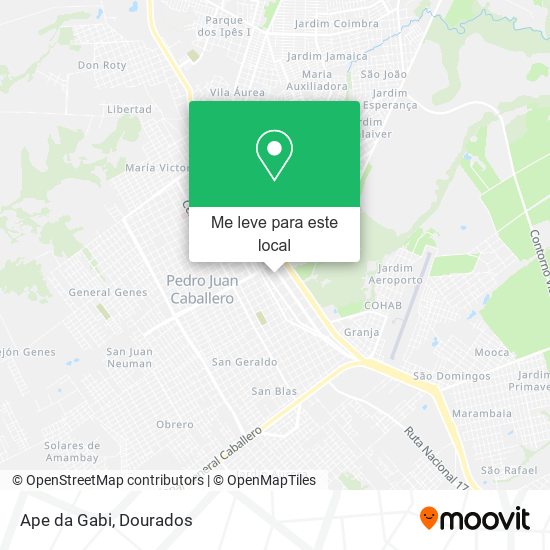 Ape da Gabi mapa