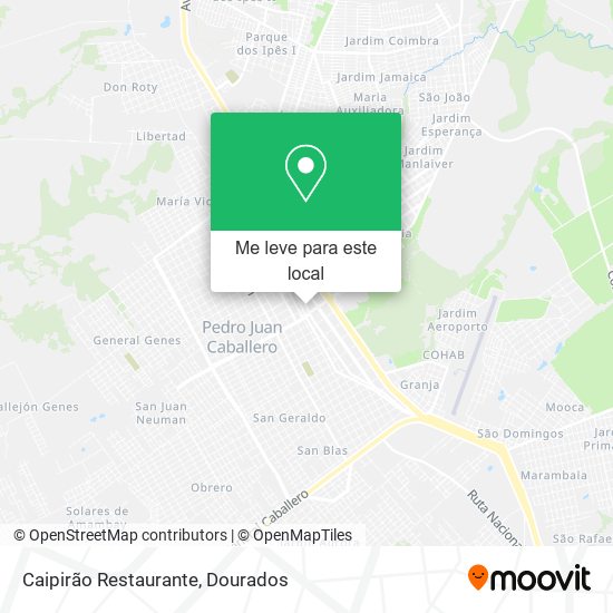 Caipirão Restaurante mapa
