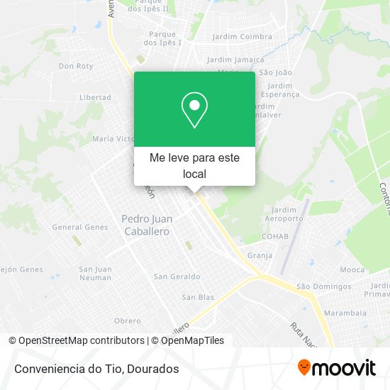Conveniencia do Tio mapa