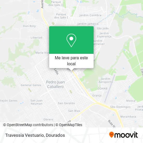 Travessia Vestuario mapa