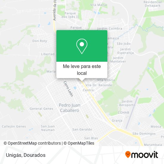 Unigás mapa