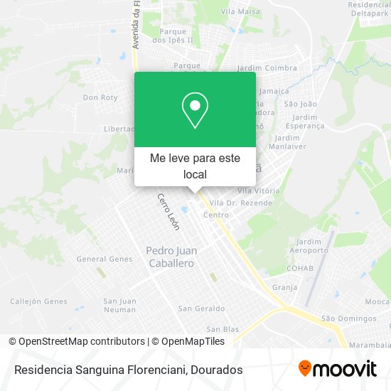 Residencia Sanguina Florenciani mapa