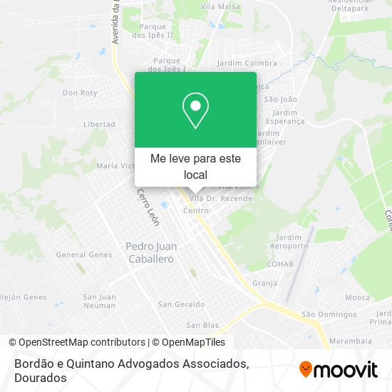 Bordão e Quintano Advogados Associados mapa