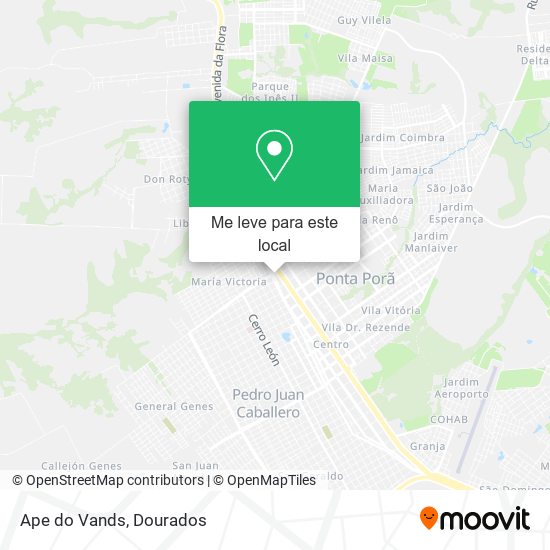 Ape do Vands mapa