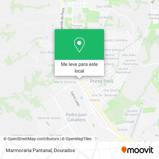 Marmoraria Pantanal mapa