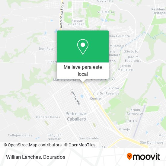 Willian Lanches mapa