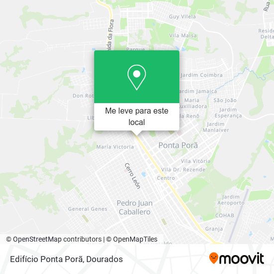 Edifício Ponta Porã mapa