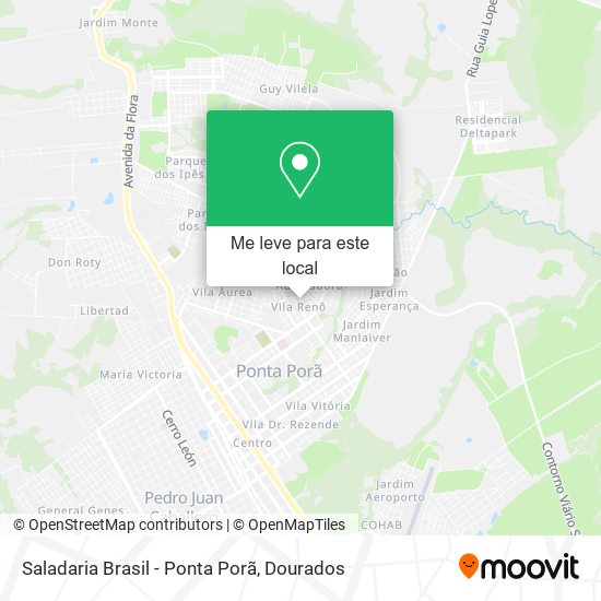 Saladaria Brasil - Ponta Porã mapa