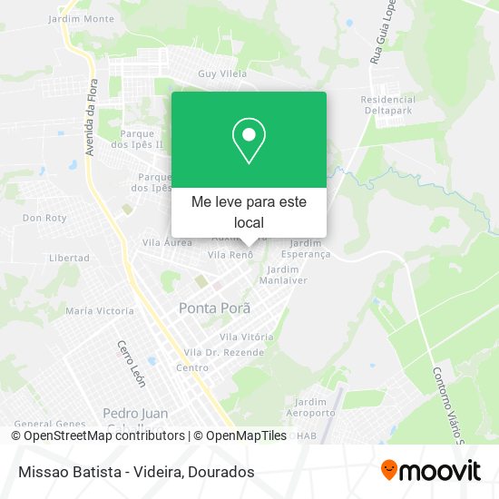 Missao Batista - Videira mapa
