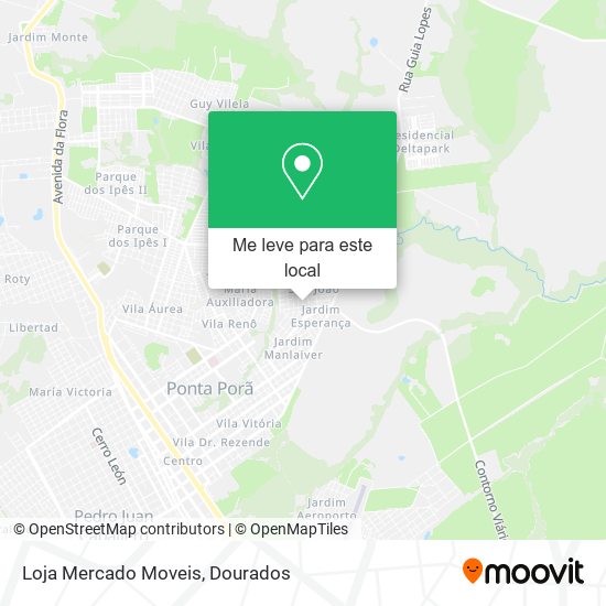Loja Mercado Moveis mapa