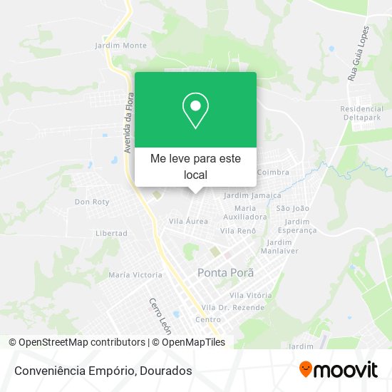 Conveniência Empório mapa