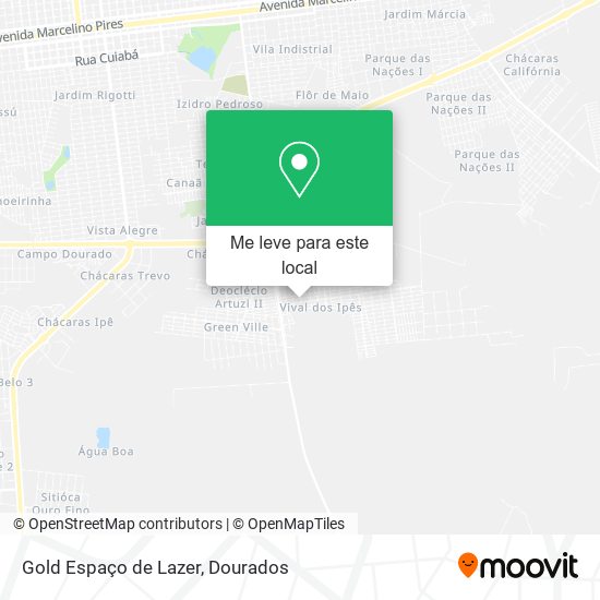 Gold Espaço de Lazer mapa
