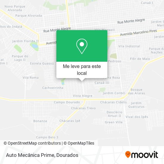Auto Mecânica Prime mapa