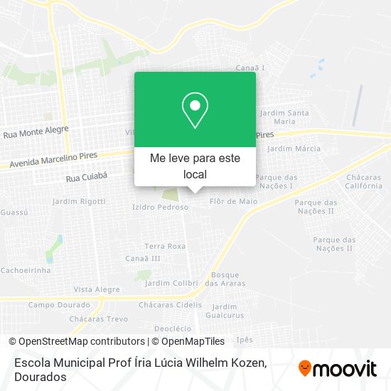 Escola Municipal Prof Íria Lúcia Wilhelm Kozen mapa