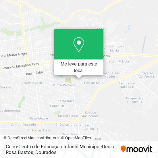 Ceim-Centro de Educação Infantil Municipal-Décio Rosa Bastos mapa