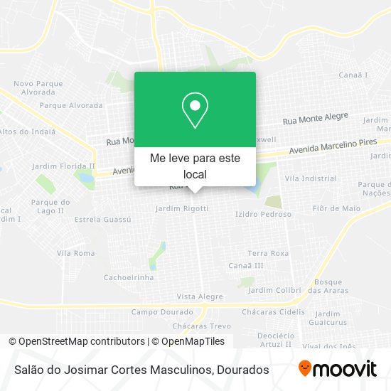 Salão do Josimar Cortes Masculinos mapa