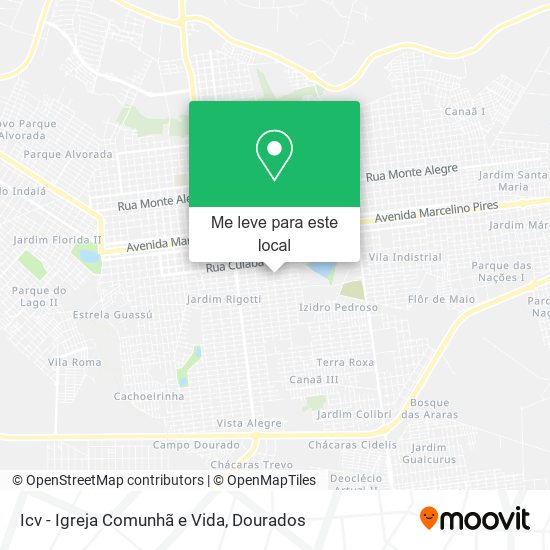 Icv - Igreja Comunhã e Vida mapa