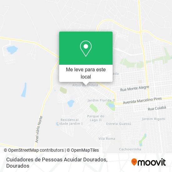 Cuidadores de Pessoas Acuidar Dourados mapa