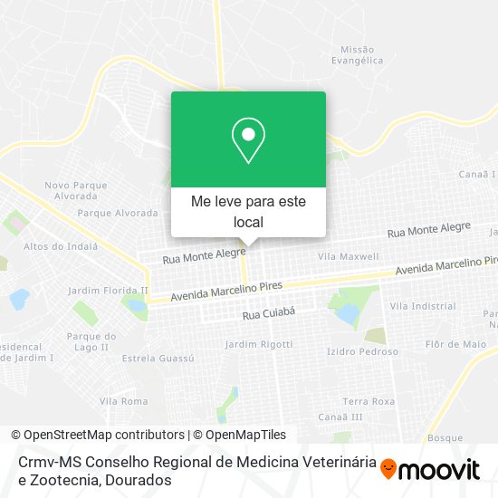 Crmv-MS Conselho Regional de Medicina Veterinária e Zootecnia mapa