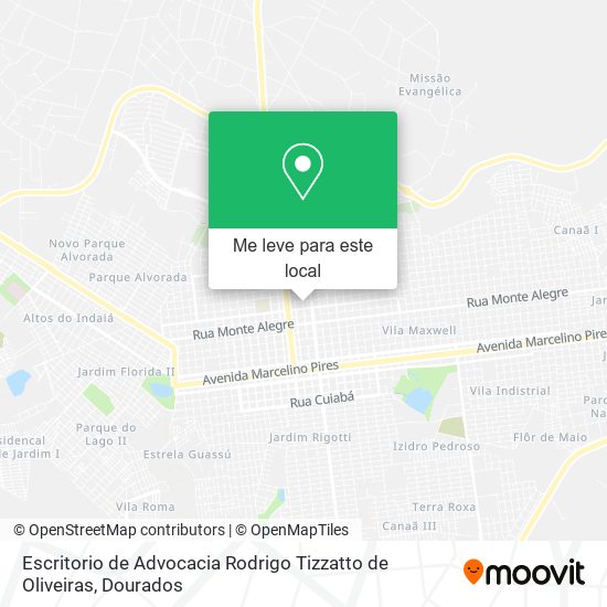 Escritorio de Advocacia Rodrigo Tizzatto de Oliveiras mapa