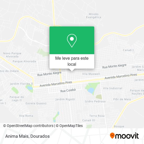Anima Mais mapa