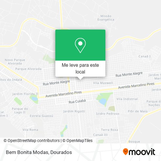 Bem Bonita Modas mapa