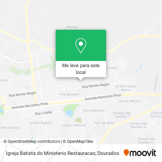 Igreja Batista do Ministerio Restauracao mapa