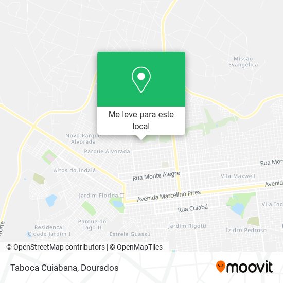 Taboca Cuiabana mapa