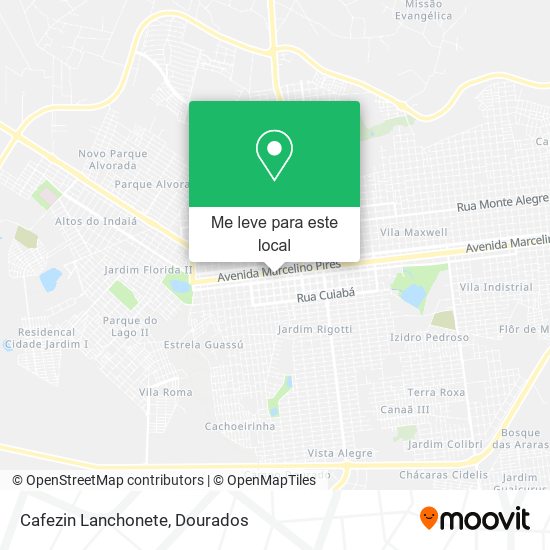 Cafezin Lanchonete mapa