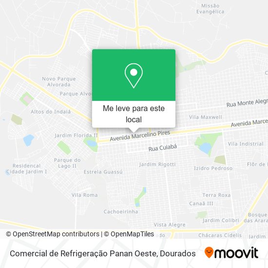 Comercial de Refrigeração Panan Oeste mapa