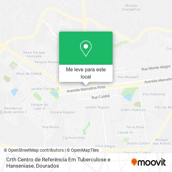 Crth Centro de Referência Em Tuberculose e Hanseniase mapa
