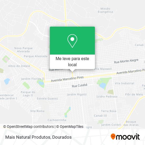 Mais Natural Produtos mapa