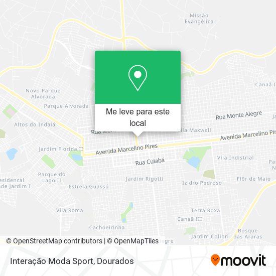 Interação Moda Sport mapa