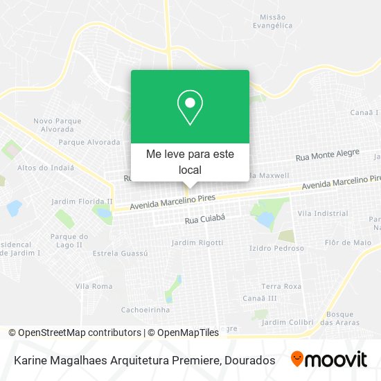 Karine Magalhaes Arquitetura Premiere mapa