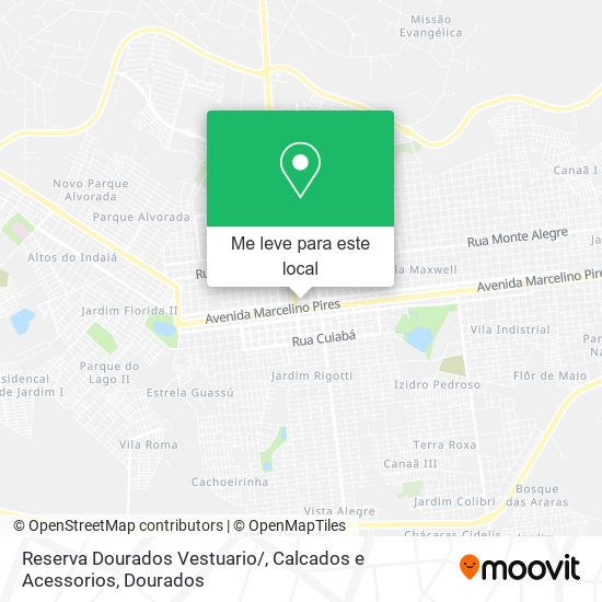 Reserva Dourados Vestuario / , Calcados e Acessorios mapa