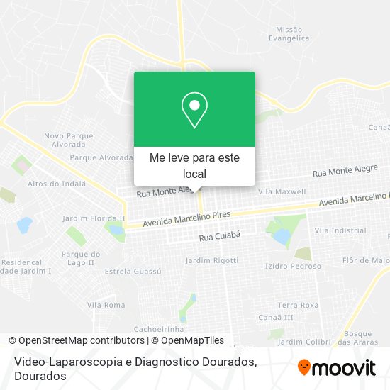 Video-Laparoscopia e Diagnostico Dourados mapa