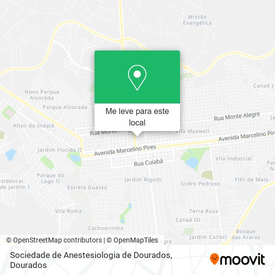 Sociedade de Anestesiologia de Dourados mapa