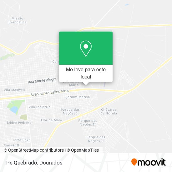 Pé Quebrado mapa
