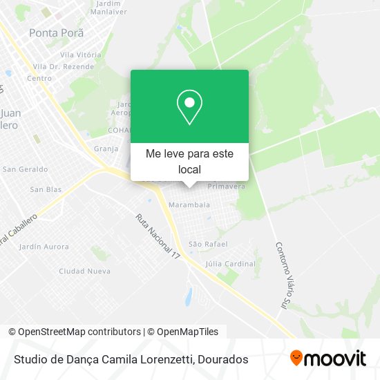 Studio de Dança Camila Lorenzetti mapa