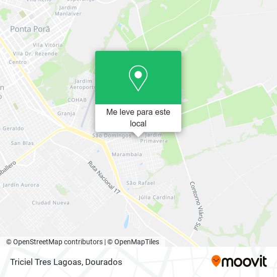 Triciel Tres Lagoas mapa