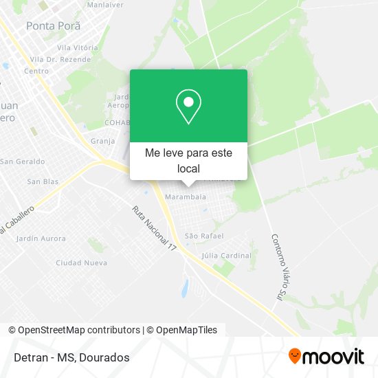 Detran - MS mapa