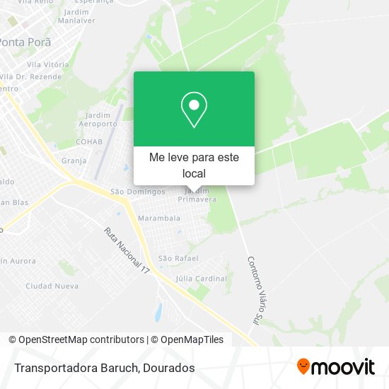 Transportadora Baruch mapa