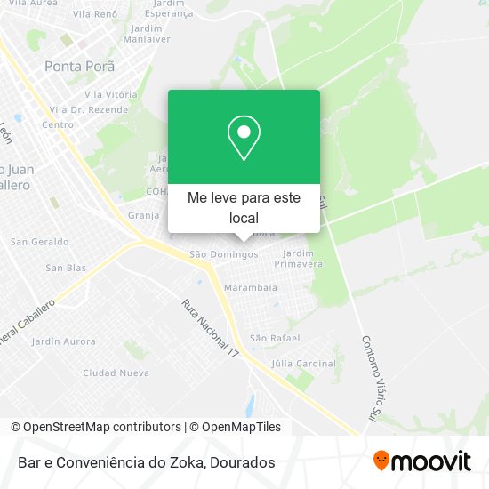 Bar e Conveniência do Zoka mapa