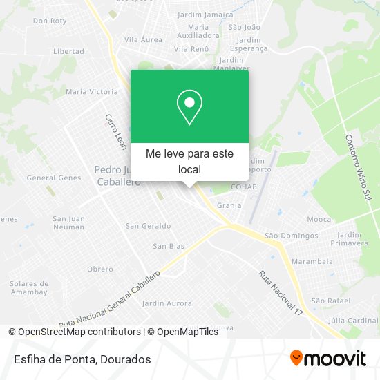 Esfiha de Ponta mapa